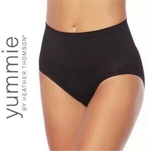 YUMMIE BY HEATHER THOMSON Nylon Shaping Brief NWT High Waisted Panties Underwear